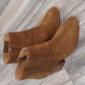 Soludos Zippered Heeled Emma Booties Size 8